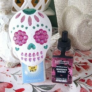 Bath Body Works Halloween Sugar Skull Wallflower Set